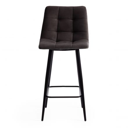 Стул полубарный CHILLY (mod. 7095пб ), ткань/металл, 55x44x94 см, высота до сиденья 66 см, темно-серый barkhat 14/черный Стул полубарный CHILLY (mod. 7095пб ), ткань/металл, 55x44x94 см, высота до сиденья 66 см, темно-серый barkhat 14/черный