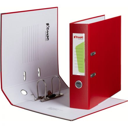 Папка-регистратор с арочн.мех.Комус Экономи 80мм,красн,ПБП1,карм.кор,мет.уг Папка-регистратор с арочн.мех.Комус Экономи 80мм,красн,ПБП1,карм.кор,мет.уг