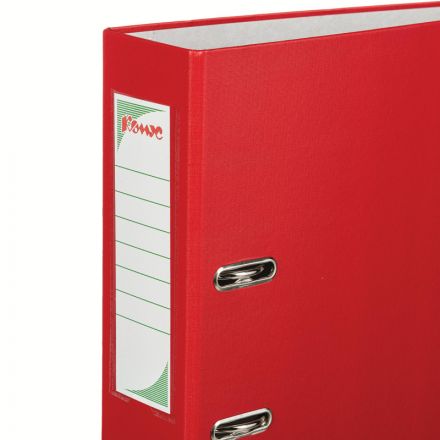 Папка-регистратор с арочн.мех.Комус Экономи 80мм,красн,ПБП1,карм.кор,мет.уг Папка-регистратор с арочн.мех.Комус Экономи 80мм,красн,ПБП1,карм.кор,мет.уг