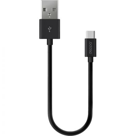 Кабель Deppa USB-A - USB-C, USB 2.0, 2.4A, 2м, черный Кабель Deppa USB-A - USB-C, USB 2.0, 2.4A, 2м, черный