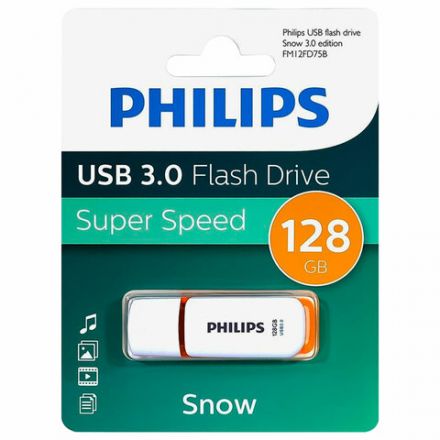 Флеш-диск 128 GB PHILIPS SNOW, разъем USB 3.0, желтый, FM12FD75B/97 Флеш-диск 128 GB PHILIPS SNOW, разъем USB 3.0, желтый, FM12FD75B/97
