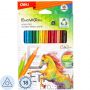 Карандаши цветные 18цв 3-гран Deli Enovation, пластик, EC113-18 Карандаши цветные 18цв 3-гран Deli Enovation, пластик, EC113-18
