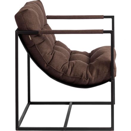 Кресло UT_Charli/Чарли с под. ткань рогожка, коричневый 3М7-147