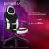 Кресло компьютерное BRABIX "Alpha GM-018", ткань/экокожа, черное/белое, 532640, GM-018_532640