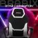 Кресло компьютерное BRABIX "Alpha GM-018", ткань/экокожа, черное/белое, 532640, GM-018_532640