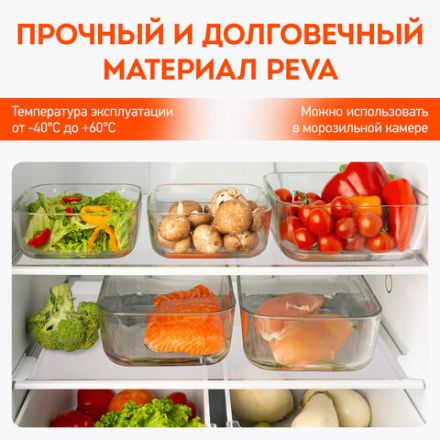 Коврики универсальные 6 шт., 30х45 см, для холодильника, полок, сервировки, прозрачный, DASWERK (ДАСВЕРК), 609604