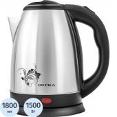 Чайник SUPRA KES-1802S, 1,8л, 1500Вт, металл Чайник SUPRA KES-1802S, 1,8л, 1500Вт, металл