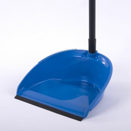 Совок для мусора + щетка, рукоятки 80 см пластик, синий, "ЛЕНИВКА XL", LAIMA, 608212 Совок для мусора + щетка, рукоятки 80 см пластик, синий, "ЛЕНИВКА XL", LAIMA, 608212
