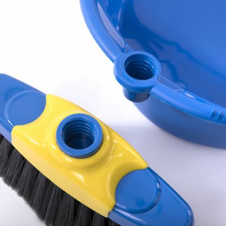 Совок для мусора + щетка, рукоятки 80 см пластик, синий, "ЛЕНИВКА XL", LAIMA, 608212 Совок для мусора + щетка, рукоятки 80 см пластик, синий, "ЛЕНИВКА XL", LAIMA, 608212