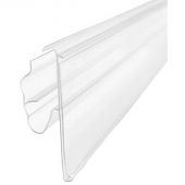 Ценникодержатель полочный двухпозиционный LST39 дл.988мм, прозр, 60шт/уп