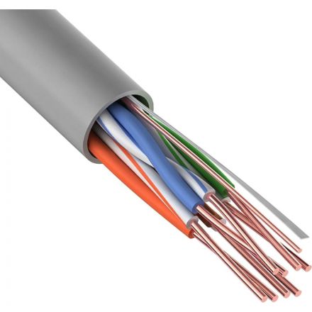 Кабель REXANT (01-0043) U/UTP, CAT 5e, PVC, 4PR, 24AWG, INDOOR, SOLID, 305м