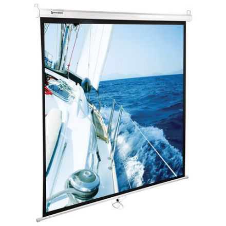 Экран проекционный настенный (200х200 см), матовый, 1:1, BRAUBERG "WALL", 236727 Экран проекционный настенный (200х200 см), матовый, 1:1, BRAUBERG "WALL", 236727