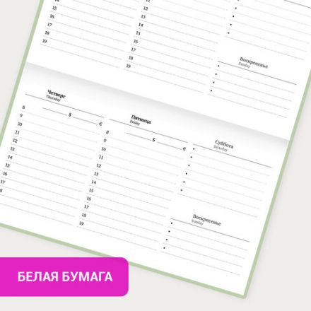 Еженедельник недатированный с резинкой 171х93 мм, BRAUBERG, твердый, 64 л., "Minimal", зеленый, 116314