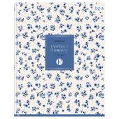 Дневник 1-11 кл. 40л. (твердый) BG "Blue flowers", матовая ламинация, тиснение фольгой