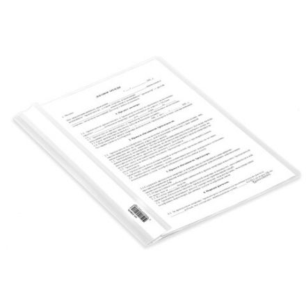 Скоросшиватель пластиковый BRAUBERG, А4, 130/180 мкм, белый, 228676 Скоросшиватель пластиковый BRAUBERG, А4, 130/180 мкм, белый, 228676