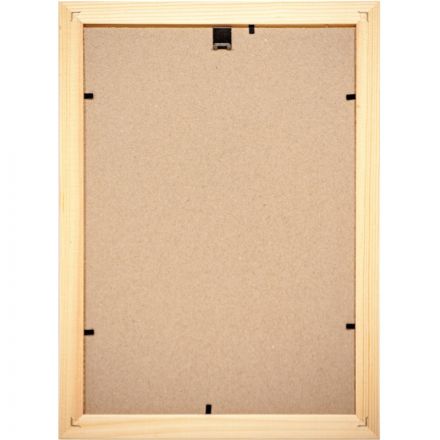 Рамка Зебра А4 21х30 см деревянный багет 16 мм желтая