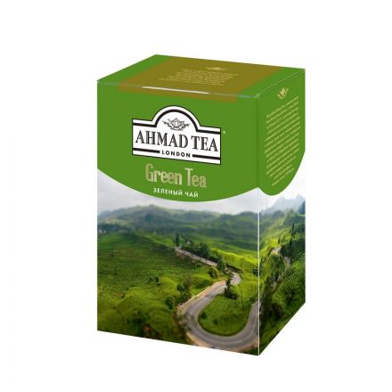 Чай Ahmad Green Tea,лист,зелен.200г.картон/кор 1310-1