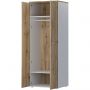Корпус гардероба Комус Мебель К-Loft 241H002 786х616х2106 дуб натур/белый