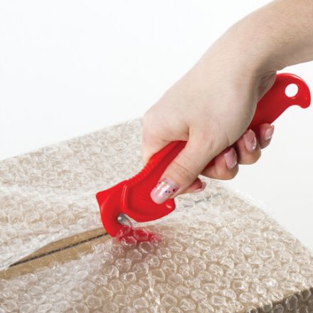 Нож складской безопасный BRAUBERG "Logistic", для вскрытия упаковочных материалов, красный, блистер, 236969 Нож складской безопасный BRAUBERG "Logistic", для вскрытия упаковочных материалов, красный, блистер, 236969