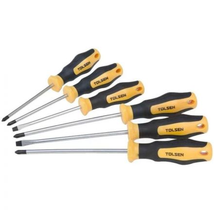Набор отверток GRIPro, 6 предметов TOLSEN