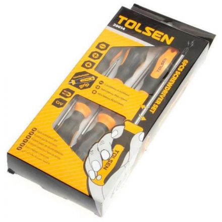 Набор отверток GRIPro, 6 предметов TOLSEN