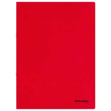 Папка на 2 кольцах А4 BRAUBERG UNIVERSAL, 25 мм, красная, до 170 листов, 0,5 мм, 273032 Папка на 2 кольцах А4 BRAUBERG UNIVERSAL, 25 мм, красная, до 170 листов, 0,5 мм, 273032