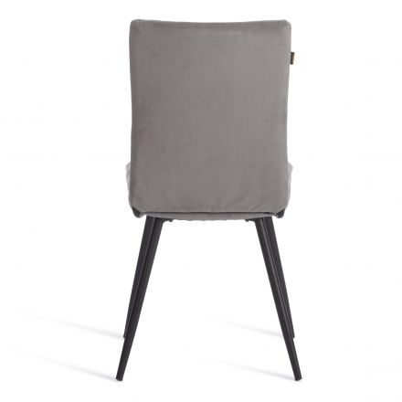 Стул обеденный Monte Carlo флок , серый/черный, 29, 50х55х93 Стул обеденный Monte Carlo флок , серый/черный, 29, 50х55х93