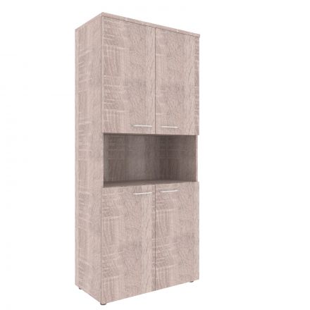 Шкаф с 2-мя комплектами глухих малых дверей и топом XHC 85.4 Дуб Сонома 856х432х1955 XTEN Шкаф с 2-мя комплектами глухих малых дверей и топом XHC 85.4 Дуб Сонома 856х432х1955 XTEN
