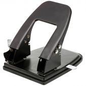 Дырокол OfficeSpace 30л., металлический, черный, с линейкой Дырокол OfficeSpace 30л., металлический, черный, с линейкой