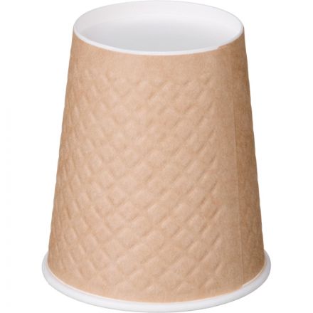 Стакан одноразовый бум двухслойный d-80мм 250мл Waffle Craft (25шт/уп)