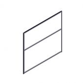 Секция комбинированной перегородки RP130SL140 Красный 26-22/Белый 1400х22х1300 Секция комбинированной перегородки RP130SL140 Красный 26-22/Белый 1400х22х1300