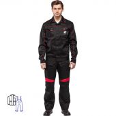 Костюм рабочий летний муж. л29-КПК черн/красн (р.44-46) 182-188
