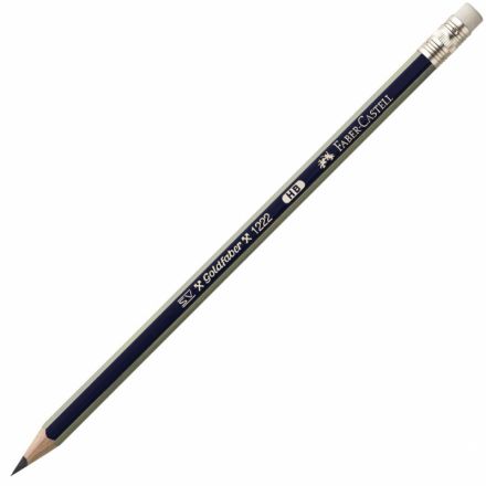 Карандаш чернографитный Faber-Castell Goldfaber 1222 НВ заточенный с ластиком