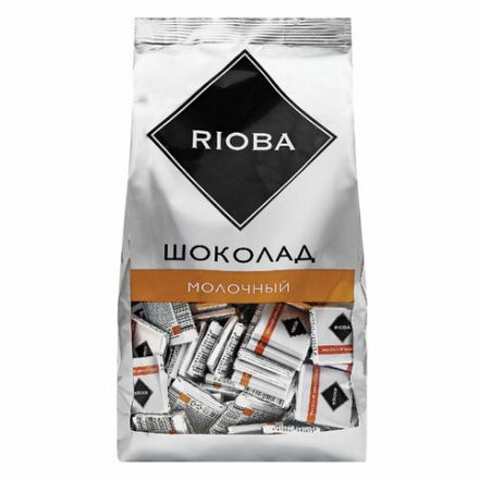Шоколад порционный RIOBA Молочный 32%, 800 г, пакет, 366305 Шоколад порционный RIOBA Молочный 32%, 800 г, пакет, 366305