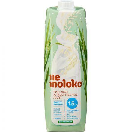 Напиток рисовый Nemoloko Классический лайт, 1л 68203