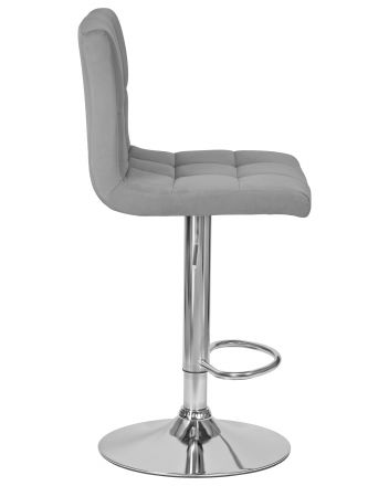 Набор 2 шт Стул барный DOBRIN CANDY, серый велюр (MJ9-75)