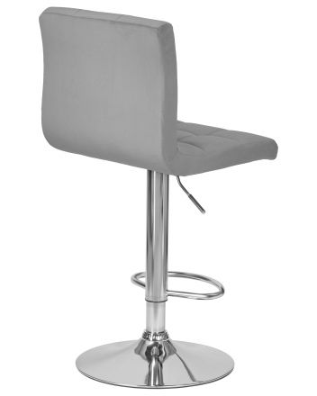 Набор 2 шт Стул барный DOBRIN CANDY, серый велюр (MJ9-75)