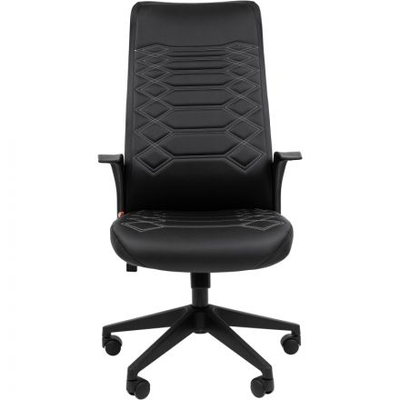 Кресло VT_EChair-673 TPU кож.зам черный пластик Кресло VT_EChair-673 TPU кож.зам черный пластик