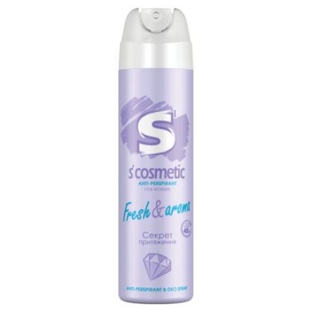 Дезодорант-антиперспирант женский 145 мл, S’COSMETIC "Fresh & aroma", СИБИАР, 5-05.01.026.15 Дезодорант-антиперспирант женский 145 мл, S’COSMETIC "Fresh & aroma", СИБИАР, 5-05.01.026.15