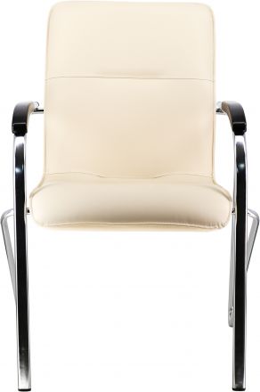 Кресло Everprof Samba (Самба) Wood CF Экокожа Бежевый