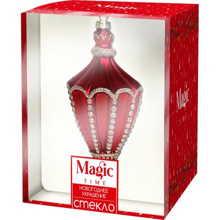 Игрушка новогодняя подвесная из стекла, 97454
