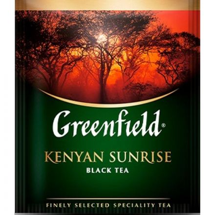 Чай Greenfield Kenyan Sunrise черн.фольгир. 100 пак/уп 0600-09
