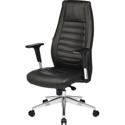 Кресло BN_Fc_EChair-599 MPU кожзам черный, алюминий Кресло BN_Fc_EChair-599 MPU кожзам черный, алюминий