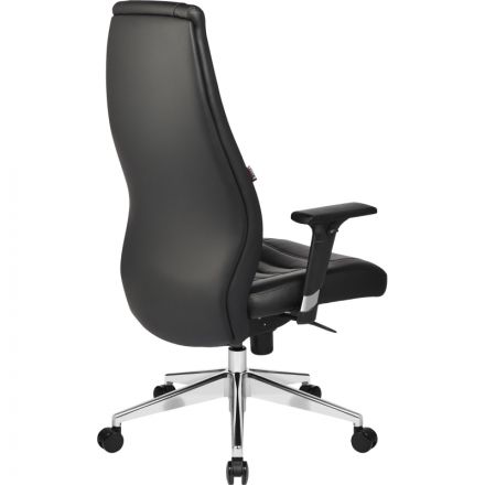 Кресло BN_Fc_EChair-599 MPU кожзам черный, алюминий Кресло BN_Fc_EChair-599 MPU кожзам черный, алюминий