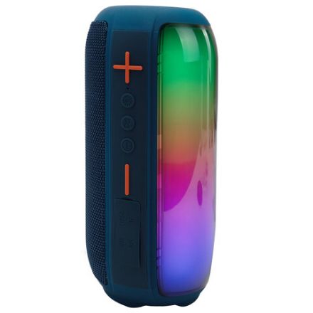 Колонка портативная влагозащищенная KAIGO (КАЙГО) BTW185, 20 Вт, Bluetooth, USB, Micro SD, AUX, RGB, TWS, FM, синяя, 514221