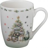 Кружка фарфоровая Доляна 'Приближение чуда', 330 мл,цвет белый, НГ 10338027