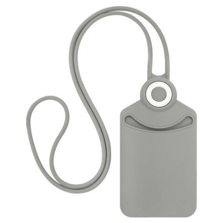 Бейдж вертикальный для пропуска и ID-карт, СИЛИКОНОВЫЙ, 85х54 мм, шнурок 42 см, серый, BRAUBERG, 238905 Бейдж вертикальный для пропуска и ID-карт, СИЛИКОНОВЫЙ, 85х54 мм, шнурок 42 см, серый, BRAUBERG, 238905