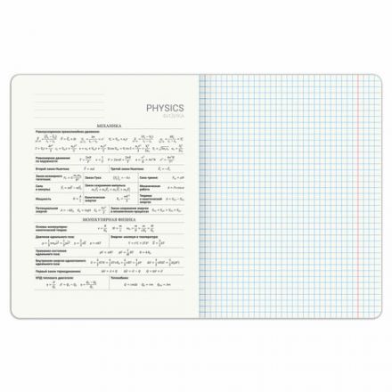 Тетрадь предметная PIGMENT 48 л., глянцевый УФ-лак, ФИЗИКА, клетка, подсказ, BRAUBERG, 404768 Тетрадь предметная PIGMENT 48 л., глянцевый УФ-лак, ФИЗИКА, клетка, подсказ, BRAUBERG, 404768