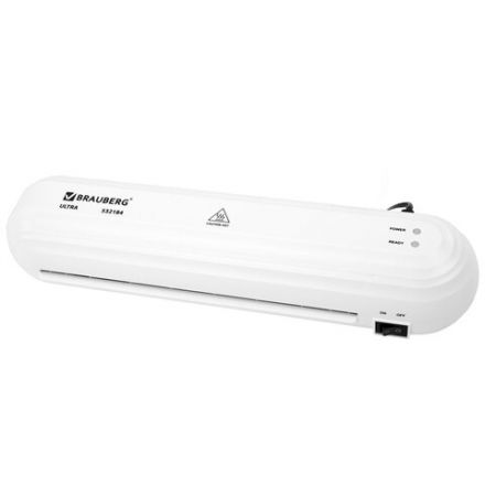 Ламинатор BRAUBERG ULTRA PM235W, БЕЛЫЙ, формат A4, толщина пленки 60-150 мкм, скорость 30 см/мин, 532184 Ламинатор BRAUBERG ULTRA PM235W, БЕЛЫЙ, формат A4, толщина пленки 60-150 мкм, скорость 30 см/мин, 532184