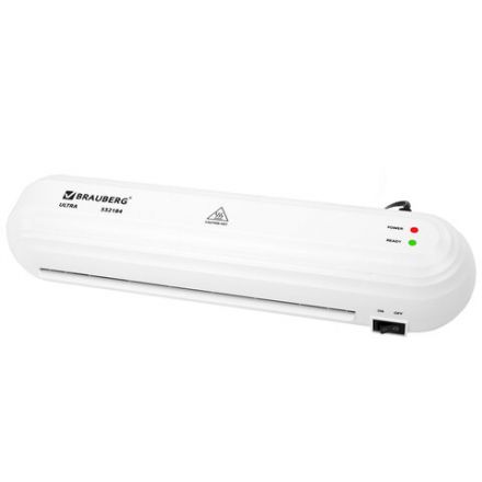 Ламинатор BRAUBERG ULTRA PM235W, БЕЛЫЙ, формат A4, толщина пленки 60-150 мкм, скорость 30 см/мин, 532184 Ламинатор BRAUBERG ULTRA PM235W, БЕЛЫЙ, формат A4, толщина пленки 60-150 мкм, скорость 30 см/мин, 532184